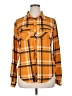 Active USA Plaid Orange Long Sleeve Blouse Size 1X - photo 1