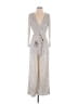 Eliza J Metallic Silver Jumpsuit Size 8 (petite) - photo 1
