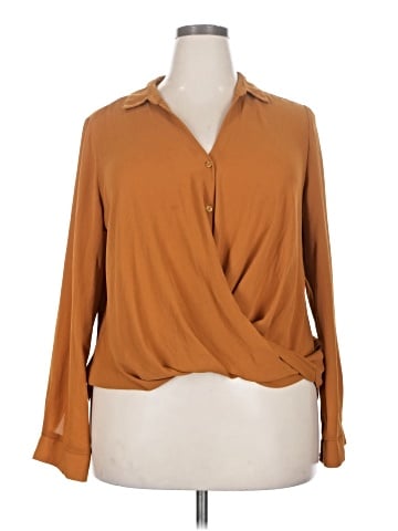 All in Favor Long Sleeve Blouse (view 1)