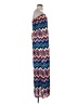 Pink Owl 100% Polyester Chevron-herringbone Blue Casual Dress Size S - photo 4