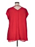 DR2 100% Polyester Red Short Sleeve Blouse Size 1X - photo 2