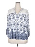Absolutely Famous Blue Long Sleeve Polo Size 3X - photo 1