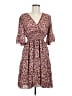 Max Studio 100% Polyester Floral Brown Casual Dress Size M - photo 1