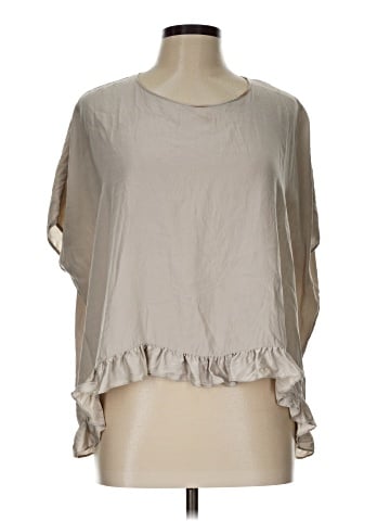Clover Canyon Short Sleeve Silk Top (view 1)