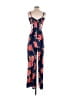 Leith Floral Blue Jumpsuit Size M - photo 2