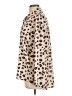 milan kiss 100% Polyester Animal Print Ivory Long Sleeve Blouse Size L - photo 5