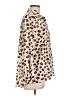 milan kiss 100% Polyester Animal Print Ivory Long Sleeve Blouse Size L - photo 4