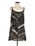 CAbi 100% Polyester Chevron-herringbone Gray Casual Dress Size M - photo 1