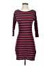 Express Stripes Blue Casual Dress Size XS - photo 1