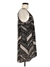 CAbi 100% Polyester Chevron-herringbone Gray Casual Dress Size M - photo 4