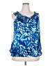 Unique Spectrum Blue Sleeveless Blouse Size 2X - photo 1