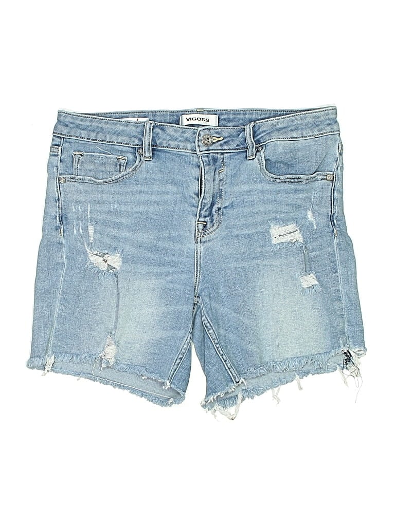 Pre-owned Vigoss Denim Shorts In Blue