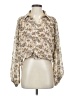 By Together 100% Polyester Floral Ivory 3/4 Sleeve Blouse Size S - photo 1