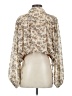 By Together 100% Polyester Floral Ivory 3/4 Sleeve Blouse Size S - photo 2