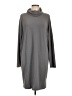 CAbi Solid Gray Casual Dress Size L - photo 1