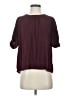 Current Air 100% Polyester Burgundy Short Sleeve Blouse Size S - photo 1