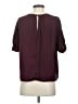 Current Air 100% Polyester Burgundy Short Sleeve Blouse Size S - photo 2