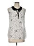 Hot Topic 100% Polyester Silver Sleeveless Blouse Size Lg (0) - photo 1