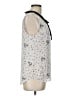 Hot Topic 100% Polyester Silver Sleeveless Blouse Size Lg (0) - photo 4