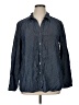 Zozo 100% Lyocell Polka Dots Blue Long Sleeve Button-Down Shirt Size XL - photo 1