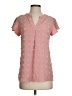 Merokeety Pink Short Sleeve Blouse Size XS - photo 1