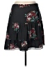 Ann Taylor LOFT 100% Polyester Floral Black Casual Skirt Size 10 (petite) - photo 1