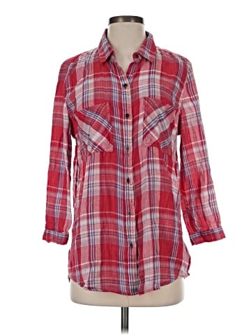 Seven7 3/4 Sleeve Button-Down Shirt (view 1)