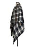 En Creme 100% Cotton Plaid Gray Coat Size S - photo 5