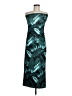 Unbranded 100% Polyester Tropical Teal Green Cocktail Dress Size M - photo 1