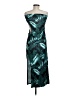 Unbranded 100% Polyester Tropical Teal Green Cocktail Dress Size M - photo 2