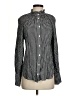 J.Crew Houndstooth Black Long Sleeve Blouse Size 4 - photo 1