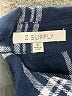 Z Supply Plaid Blue Long Sleeve Button-Down Shirt Size S - photo 7