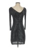 Bebe 100% Modal Metallic Black Silver Cocktail Dress Size S - photo 1