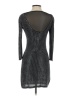 Bebe 100% Modal Metallic Black Silver Cocktail Dress Size S - photo 2