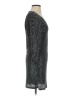 Bebe 100% Modal Metallic Black Silver Cocktail Dress Size S - photo 4