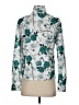Unbranded 100% Polyester Floral Teal White Long Sleeve Blouse Size S - photo 2