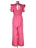 Michelle McDowell Solid Pink Jumpsuit Size L - photo 2