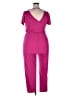 Express Solid Pink Jumpsuit Size L - photo 2
