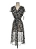 MSK Animal Print Silver Casual Dress Size 4 - photo 1