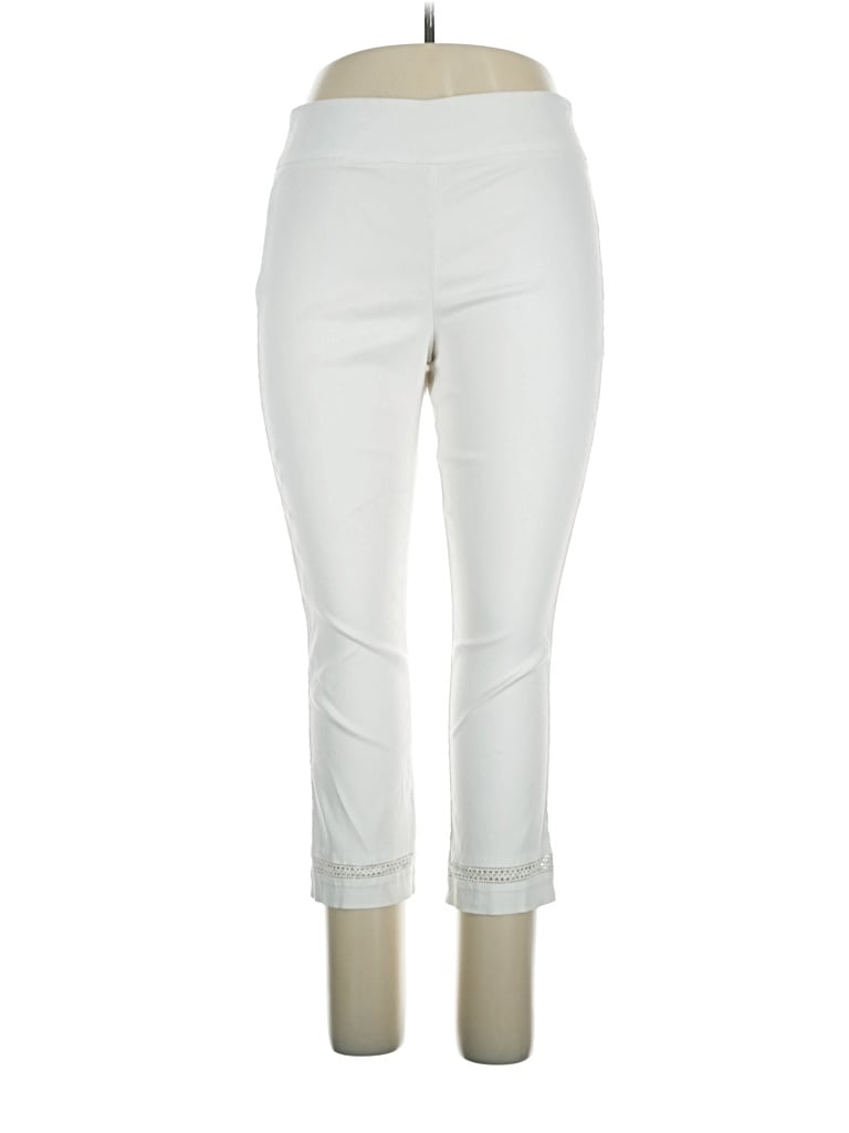 Pre-owned Crown & Ivy Active Pants In Ivory