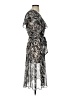 MSK Animal Print Silver Casual Dress Size 4 - photo 4