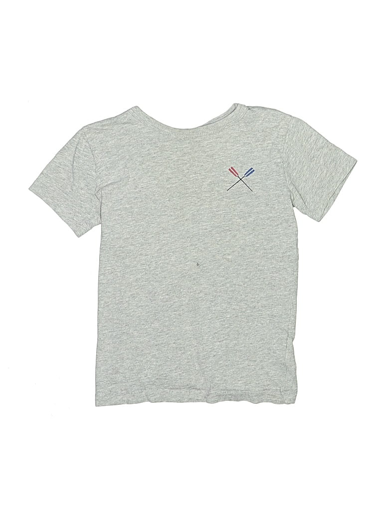 Pre-owned Crewcuts Outlet Kids' Short Sleeve Top Gray Tops