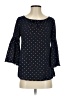 Boden 100% Cotton Blue 3/4 Sleeve Blouse Size 4 - photo 1