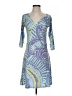 Before+Again Paisley Blue Cocktail Dress Size S - photo 1