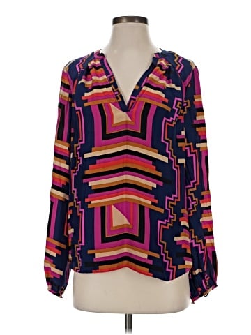 Alice & Trixie Long Sleeve Silk Top (view 1)