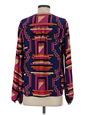 Alice & Trixie Long Sleeve Silk Top (view 2)
