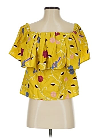 Pearl By Lela Rose Short Sleeve Blouse (view 1)