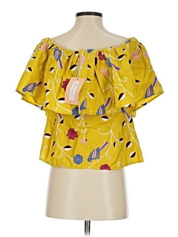 Pearl By Lela Rose Short Sleeve Blouse (view 2)
