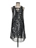 Love...ady 100% Polyester Graphic Black Casual Dress Size S - photo 1