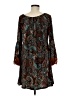 Honeyme Paisley Brown Casual Dress Size M - photo 2